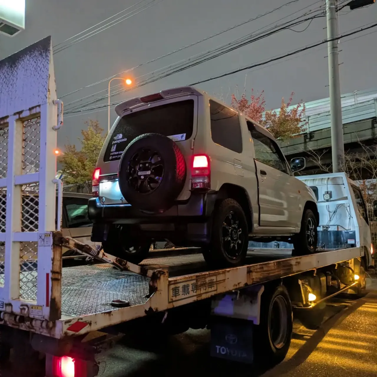 🌴先日仕入れたパジェロミニのお迎え🚙